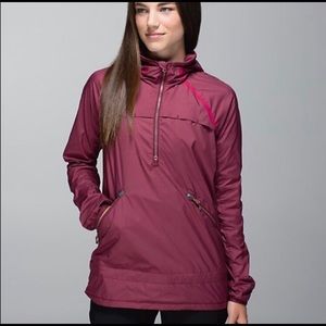 Lululemon quarter-zip rain jacket